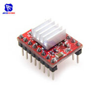 Mô-đun điều khiển động cơ A4988 bước với tản nhiệt cho máy in 3D Arduino Reprap CNC