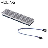 Mô-đun ma trận chấm HZLING, MAX7219 với 5Pin Dây Mô-đun hiển thị LED 4 trong 1, Bộ mạch tích hợp màu đỏ 5V chất lượng cao DIY