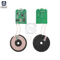 Mô-đun phát bộ sạc không dây sạc nhanh MICRO-USB TYPE-C Bảng mạch PCBA + Cuộn dây phổ thông 5V 9V 5W 15W