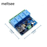 Mô Đun Rơ Le Điều Khiển Wifi 12v Esp8266 Esp-01 4 Kênh Tiện Dụng