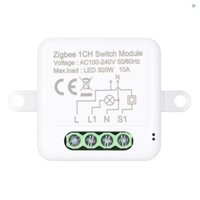 Mô-đun rơle công tắc thông minh Mini 1CH Zigbee Hỗ trợ công tắc điều khiển 2 chiều để tự động hóa nhà thông minh, hoạt động với Alexa Home