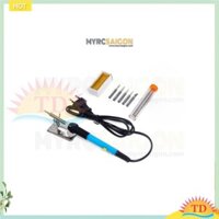 MỎ HÀN 60W (936) VÀ PHỤ KIỆN KÈM THEO (5 mủi hàn, chì hàn, nhựa thông, giá đở mỏ hàn)