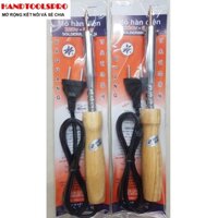 Mỏ Hàn Chì Bằng Điện Mũi Thẳng Cán Gỗ 60W BÁ QUANG