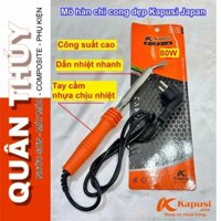 MỎ HÀN CHÌ DẸP CONG SIÊU NÓNG 80W - KAPUSI Japan