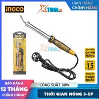 Mỏ hàn chì INGCO SI0368 máy hàn công suất đầu vào 60W thời gian làm nóng 3 ~ 5 phút đầu cong phẳng [CHÍNH HÃNG][XTOOLs]