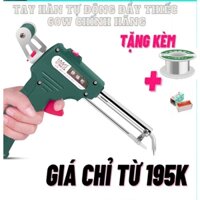 Mỏ hàn điện tử dạng súng, tự động đẩy thiếc    60W - Nóng nhanh, mối hàn đẹp - Tặng thiếc & nhựa thông