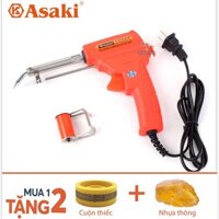 Mỏ hàn nhiệt điện tử tự động đẩy thiếc chính hãng Asaki AK-9950 60W loại xịn -  Tặng thiếc & nhựa thông