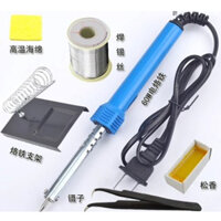 Mỏ hàn thiếc điều chỉnh nhiệt độ, máy hàn chì mini, mỏ hàn tq936 60w 220v và phụ kiện hàn, thiếc hàn, bộ mũi hàn, kệ hàn