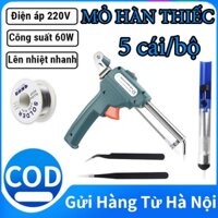 MỎ HÀN THIẾC, SÚNG HÀN TỰ ĐỘNG, MỎ HÀN XUNG, Máy hàn xung + 1 Hút Thiếc + 1 Quận Thiếc + 2 Nhíp Gắp + 1 Súng Hàn Cầm Tay