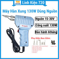 Mỏ hàn xung Welgun 130W nhiệt nhanh mạnh, dùng cả đầu hàn dây đồng và hợp kim (Full Bộ Kèm Nguồn)