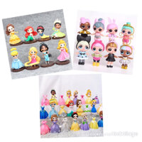 Mô Hình 06 Nhân Vật Công Chúa Disney Thay Váy- Mẫu 03