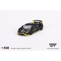 MÔ HÌNH 1:64 MINI GT - Lamborghini Huracán STO Nero Noctis