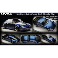 MÔ HÌNH 1:64 MY64 - Kaege Retro Classic 911 Dark Metallic Blue