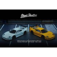 MÔ HÌNH 1:64 STANCE HUNTERS - Ferrari F40 LM (White / Yellow)