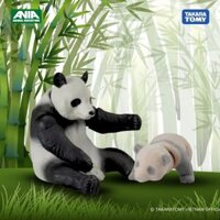 Mô hình 2 mẹ con Gấu trúc ANIA AL-27 Panda 919391 Fullbox chính hãng TakaraTomy