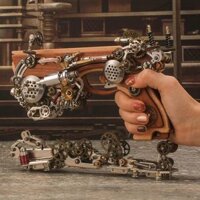 Mô Hình 3D DIY Nỏ Archimedes Steampunk Kim Loại Hơi Nước - Trang Trí Độc Đáo