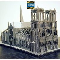 Mô hình 3D kim loại lắp ráp Nhà thờ Đức bà Paris [Chưa lắp]
