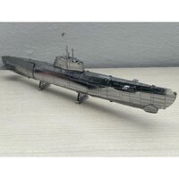 Mô Hình 3D Kim Loại Tàu Ngầm U-Boat XXI Của Đức (chưa ráp)