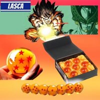 Mô hình 7 Viên Ngọc Rồng Lớn 7-star Dragon Ball Đồ Chơi Bi Rồng Anime Figure Ball Resin 4.3 cm Vàng Xanh Yellow Blue Toy