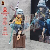 MÔ HÌNH Anime One Piece Law Trafalgar ngồi  cầm kiếm cao 23 cm hàng đẹp chất lượng deco phòng làm việc để ô tô