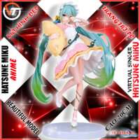 Mô hình Anime Virtual Singer Miku - Nhân vật Hatsune Miku Ôm gối Cao 20cm