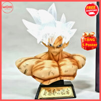Mô hình bán thân Dragon Ball: Goku Bản Năng Vô Cực, Gogeta Surper Saiyan 4, Trunks cao 17 cm ( Tặng Poster )