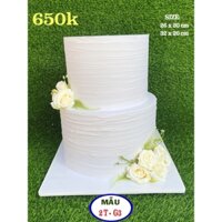 MÔ HÌNH BÁNH CƯỚI 2 TẦNG CỰC ĐẸP, SANG TRỌNG