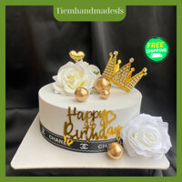 Mô hình bánh kem hoa hồng, bánh kem giả trưng bày chụp ảnh quay phim