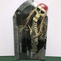 Mô hình Bia mộ bằng xốp có đèn mắt trang trí Halloween cỡ lớn