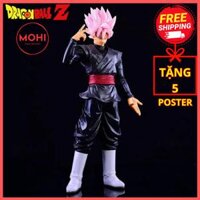Mô hình Black Goku tóc hồng- Super Saiyan Rose,  nguyên khối cao 31.5cm ( Box) ( Tặng Poster )
