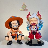 Mô hình bộ đôi Ace và Yamato phiên bản chibi cực đáng yêu - One Piece - Mô hình 2K
