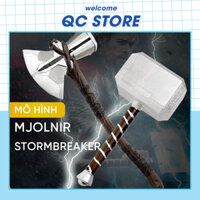 Mô hình búa Mjolnir StormBreaker của Thor vật liệu PU đàn hồi tốt kích thước 44x20x13 QC Store