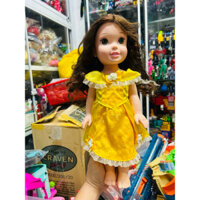 Mô hình búp bê 35cm Disney Toddler Belle Princess Doll Yellow Dress
