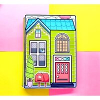 Mô Hình Búp Bê Ếch Xanh Toca Life World Book squishy giấy tự làm ngôi nhà kì quái ngôi nhà giấy nhà của beauty.holic Ngôi nhà mini nhà diy ngôi nhà bằng giấy ngôi nhà lego ngôi nhà đồ chơi cho bé quiet book kuromi đồ chơi cắt giấy hình dán ngôi nhà búp bê