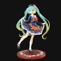 Mô Hình Búp Bê hatsune miku Tóc Dài 19cm Bằng pvc