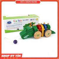 Mô hình cá sấu bằng gỗ - Đồ chơi gỗ Winwintoys