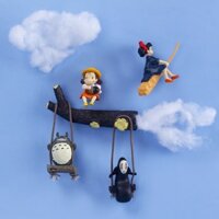 Mô Hình Các Nhân Vật Hoạt Hình Vô Diện, Tororo, Phù Thủy, Gắn Nam Châm, Decor Trang Trí Tủ Lạnh, Góc Học Tập Làm Việc