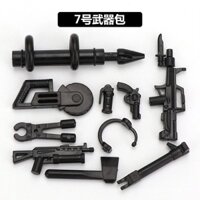 Mô hình cảnh sát chống bạo động quân sự mới, dụng cụ phá cửa, búa, xà beng, rìu, công cụ phá hủy, mô hình khối xây dựng, phụ kiện đồ chơi