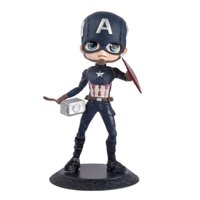 Mô Hình Captain America Dáng Đứng Cầm Búa Khiên – Cao 15cm – Nặng 200gram – Figure Marvel – No Box - (VAT : G873-84) - K17-T2-S5