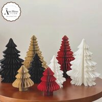 Mô Hình Cây Thông Giáng Sinh Noel Chuông Giấy Treo Trang Trí Năm Mới Origami Dùng Nhiều Lần