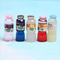 Mô hình chai nước giải khát các loại dùng trang trí nhà búp bê, tiểu cảnh - Sữa chua uống