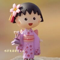 Mô hình Chibi Maruko-chan, sản phẩm thương mại, kimono Maruko, bộ búp bê đầy đủ, hộp mù, quà tặng đồ chơi [xds]