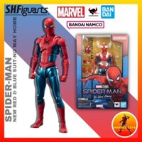 Mô Hình Chính Hãng Bandai SHF SHFiguarts Người Nhện Spider Man New Red & Blue Suit No Way Home Marvel
