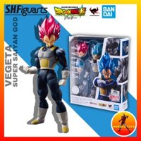 Mô Hình Chính Hãng Bandai SHF SHFiguarts Vegeta Super Saiyan God Tỉ Lệ 1/12 Full Carton Dragon Ball Super (R)