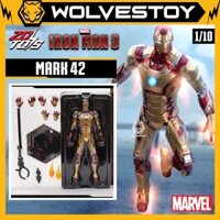 Mô Hình Chính Hãng ZD Toys Iron Man Mark 42 (MK42) 1/10 Action Figure