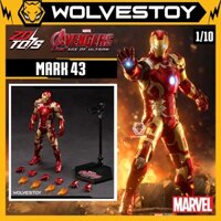 Mô hình Chính Hãng ZD Toys Marvel Avengers Age of Ultron Iron Man Mark 43 (MK43) 1/10 Action Figure