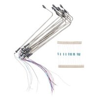 Mô Hình Cột Đèn Đường Phố Bằng Kim Loại 14cm Ánh Sáng Trắng Ấm