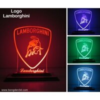 Mô Hình Đèn Led 3D Logo Lamboghini