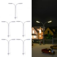 Mô Hình Đèn Mô Hình Đèn Đèn Đường 3V / 12V 5 Chiếc ABS + Kim Loại Được Chiếu Sáng