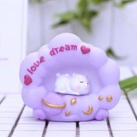 Mô Hình Đèn Ngủ Gấu Và Heo Nằm Ngủ Đám Mây - Art House - Gấu